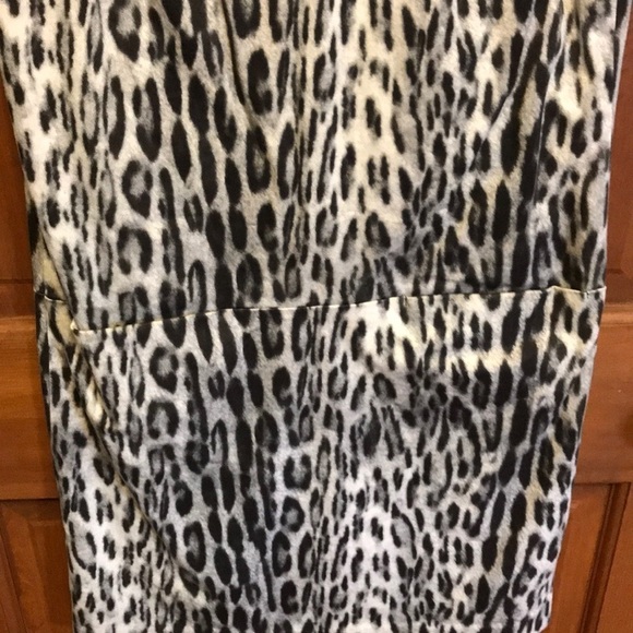 MICHAEL KORS Grey Animal Print Dress Size 2 - Picture 5 of 7